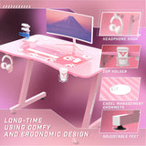 Escritorio Gamer, Rosa, 40 pulgadas