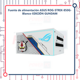 Fuente de alimentación ASUS ROG-STRIX-850G-Blanco-EDICIÓN GUNDAM