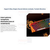 HyperX Alloy Origins Naruto Edición Limitada, Teclado Mecánico