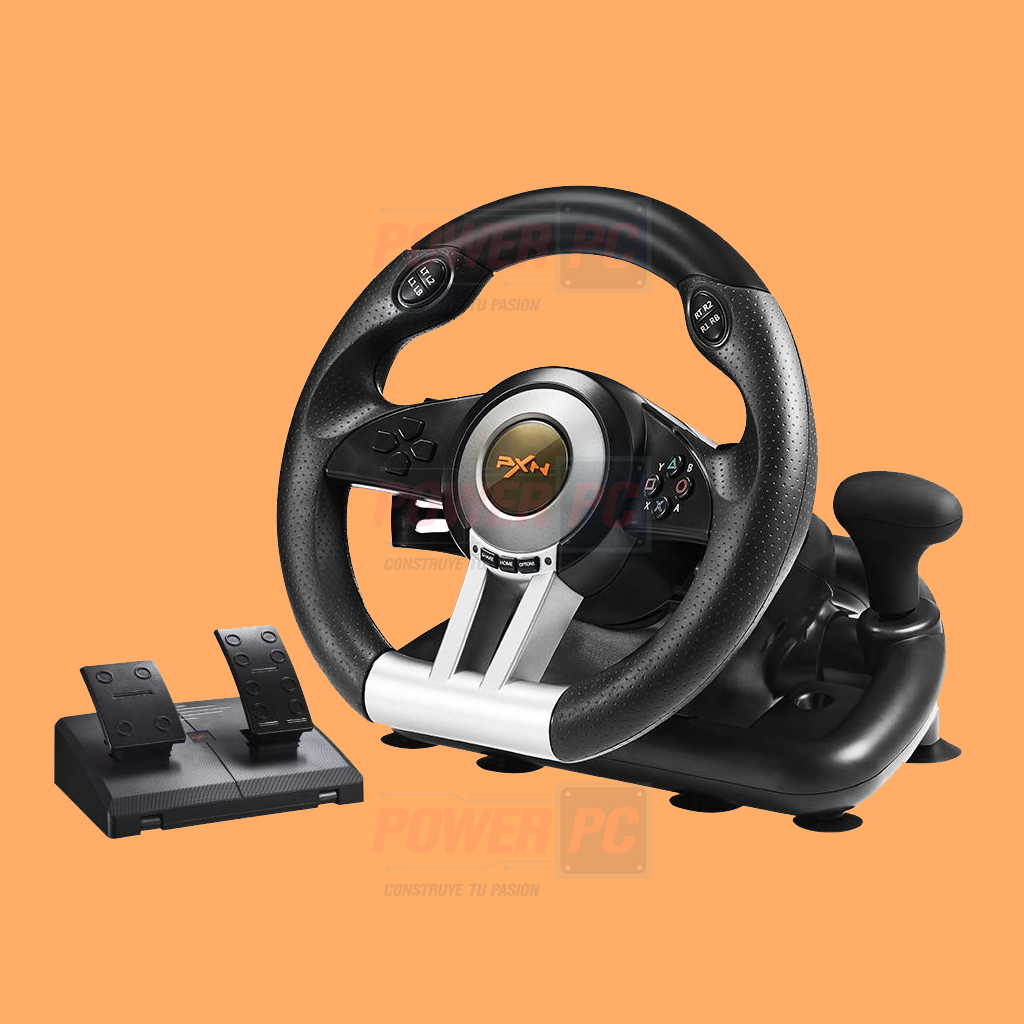 PXN-V3II - Volante de carreras de competición de 180° con puerto USB  universal y pedal, adecuado para PC, PS3, PS4, Xbox One, Xbox Series S&X