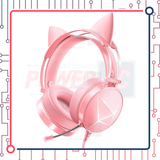 Audífonos con micrófono envolvente 7.1 y cancelación de ruido, Rosa