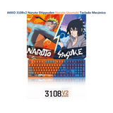 AKKO 3108v2 Naruto Shippuden Naruto Uzumaki Teclado Mecánico