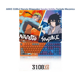 AKKO 3108v2 Naruto Shippuden Sasuke Uchiha Teclado Mecánico