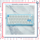 Cinnamonroll alfombrilla y teclado mecánico DAREU Z82