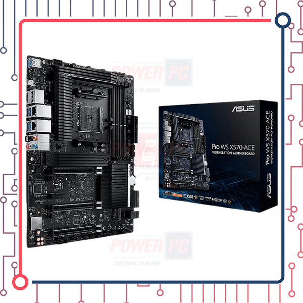 Tarjeta Madre ASUS PRO WS X570 ACE AMD AM4 ATX DDR4 M.2 PCIe 4.0