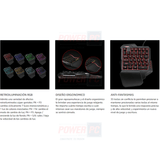 Combo mini teclado gamer 35 teclas y mouse de 6400 DPI,RGB