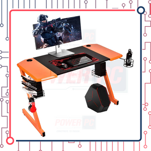 Escritorio Gaming Naranja 47pulgadas