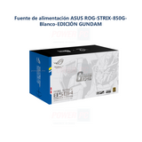 Fuente de alimentación ASUS ROG-STRIX-850G-Blanco-EDICIÓN GUNDAM