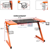 Escritorio Gaming Naranja 47pulgadas