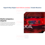 HyperX Alloy Origins Itachi Edición Limitada, Teclado Mecánico