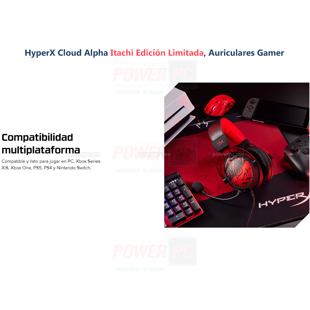 Auriculares Gamer Hyperx Cloud Alpha Gaming Rojo