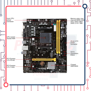 Placa base BIOSTAR B450MH AM4