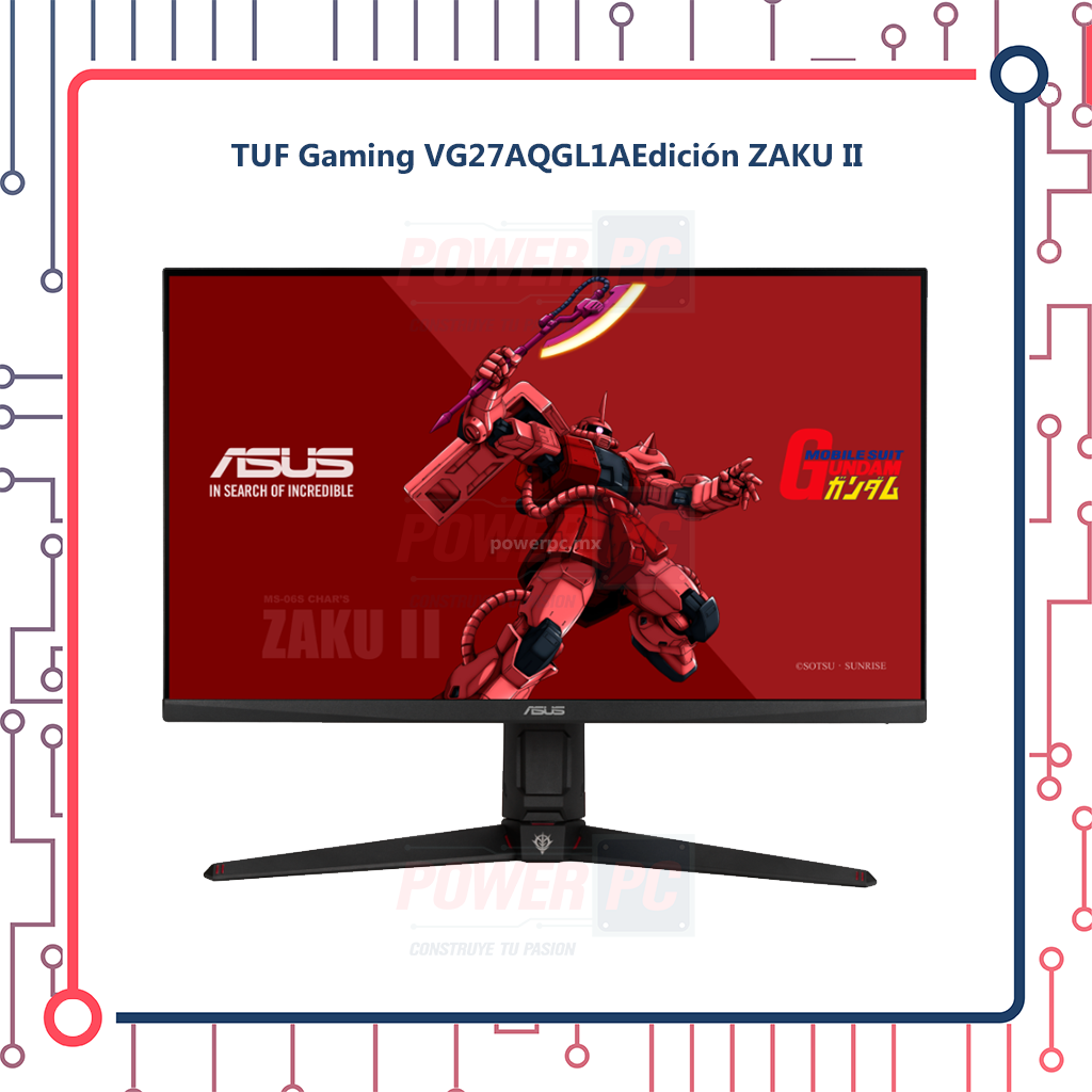 Tuf Gaming Vg27aqgl1a Zaku Ii Edition Gundam Monitor Asus TUF